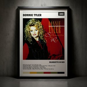 Cuadro Bonnie Tyler - Silhouette In Red
