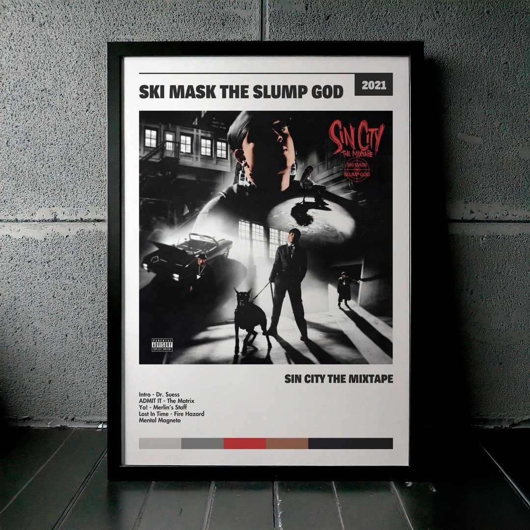 Cuadro Ski Mask The Slump God - Sin City The Mixtape