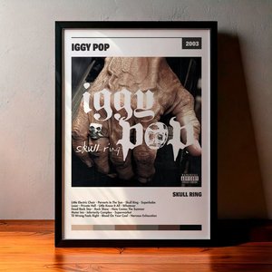 Cuadro Iggy Pop - Skull Ring