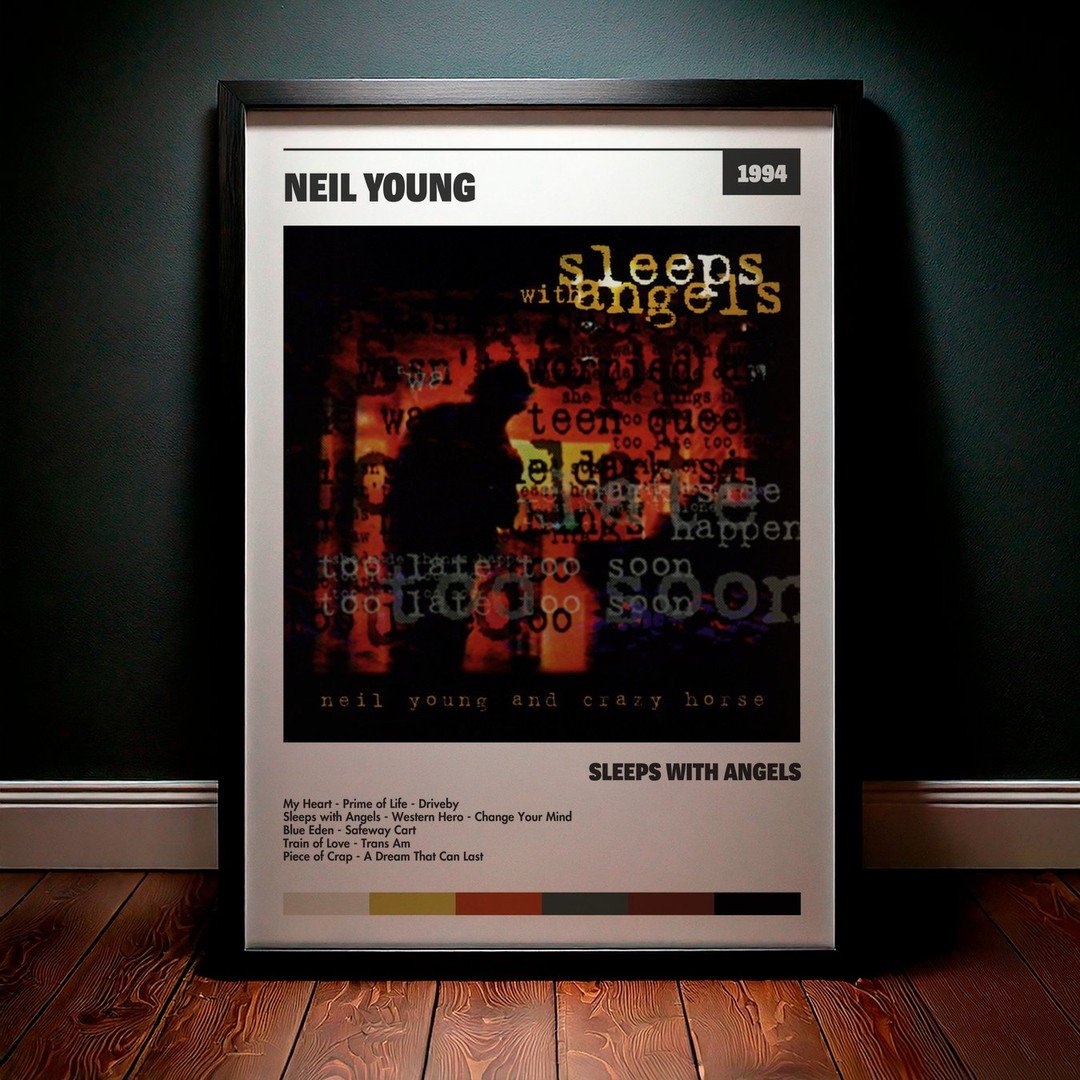 Cuadro Neil Young - Sleeps with Angels