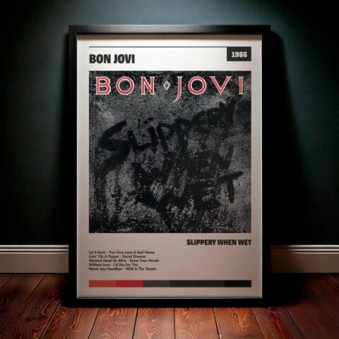 Cuadro Bon Jovi - Slippery When Wet