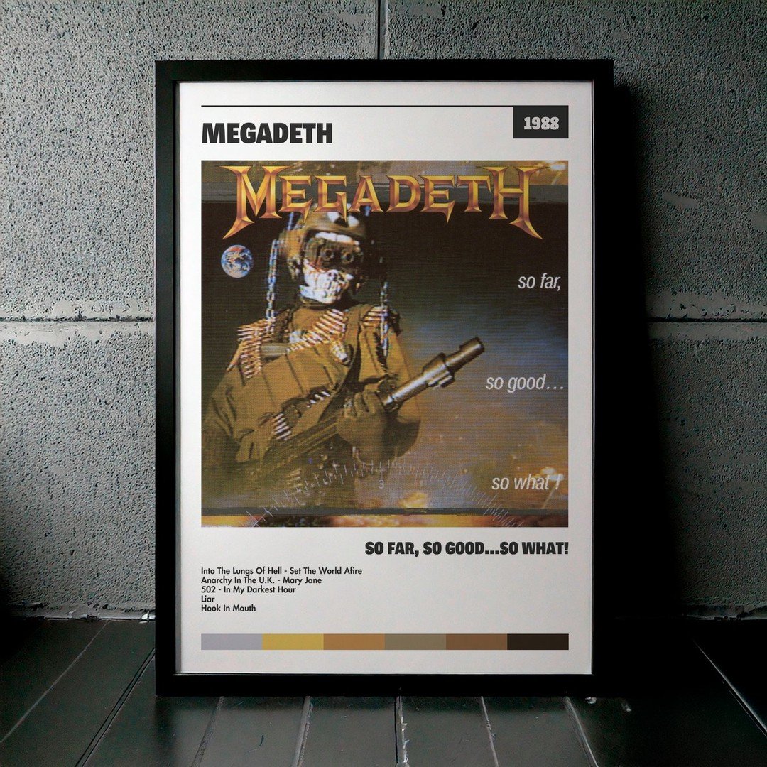 Cuadro Megadeth - So Far, So Good...So What!