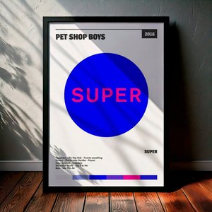 Cuadro Pet Shop Boys - Super