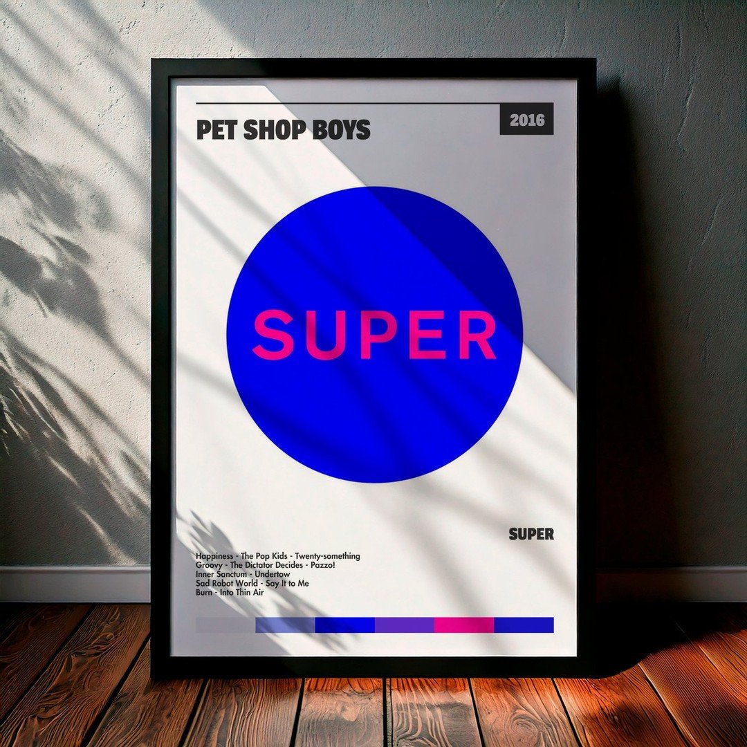 Cuadro Pet Shop Boys - Super
