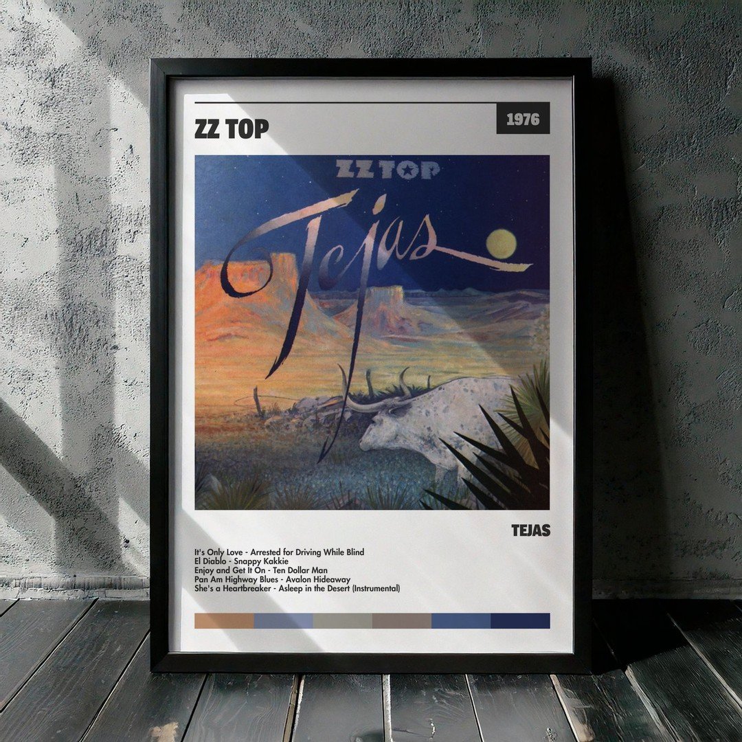 Cuadro ZZ Top - Tejas