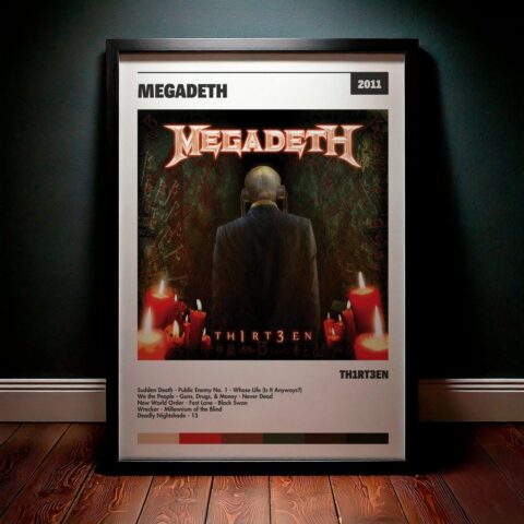 Cuadro Megadeth - Th1rt3en