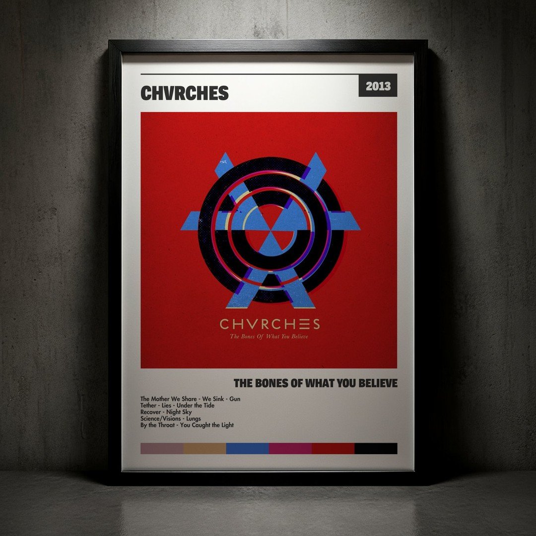 Cuadro CHVRCHES - The Bones of What You Believe