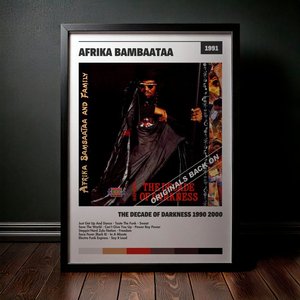 Cuadro Afrika Bambaataa - The Decade Of Darkness 1990 2000
