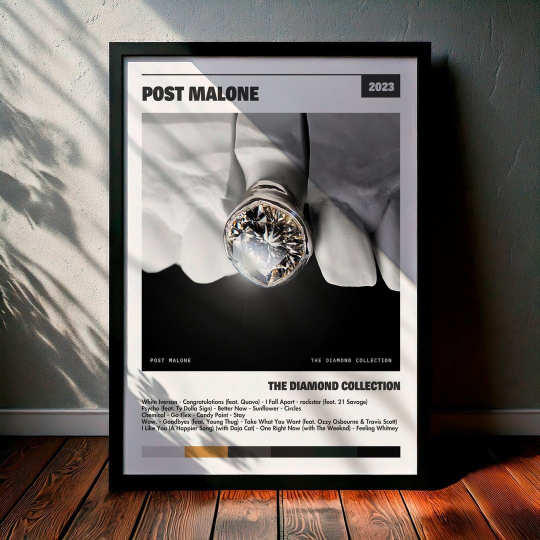 Cuadro Post Malone - The Diamond Collection