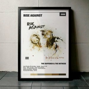 Cuadro Rise Against - The Sufferer & The Witness