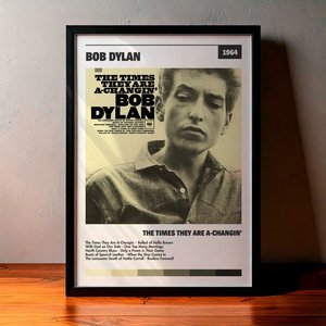 Cuadro Bob Dylan - The Times They Are A-Changin'