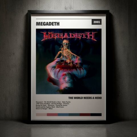 Cuadro Megadeth - The World Needs a Hero