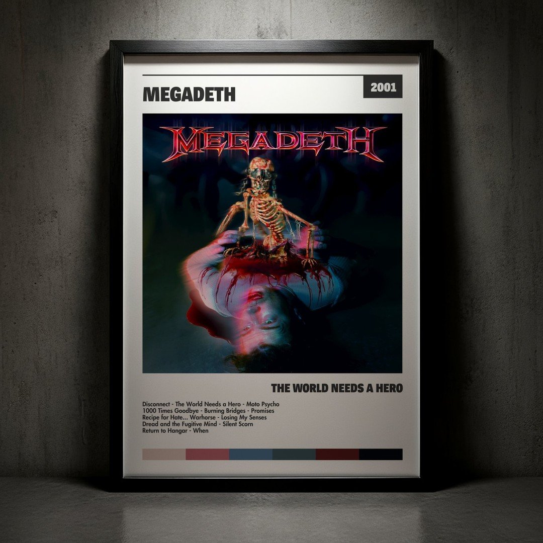 Cuadro Megadeth - The World Needs a Hero