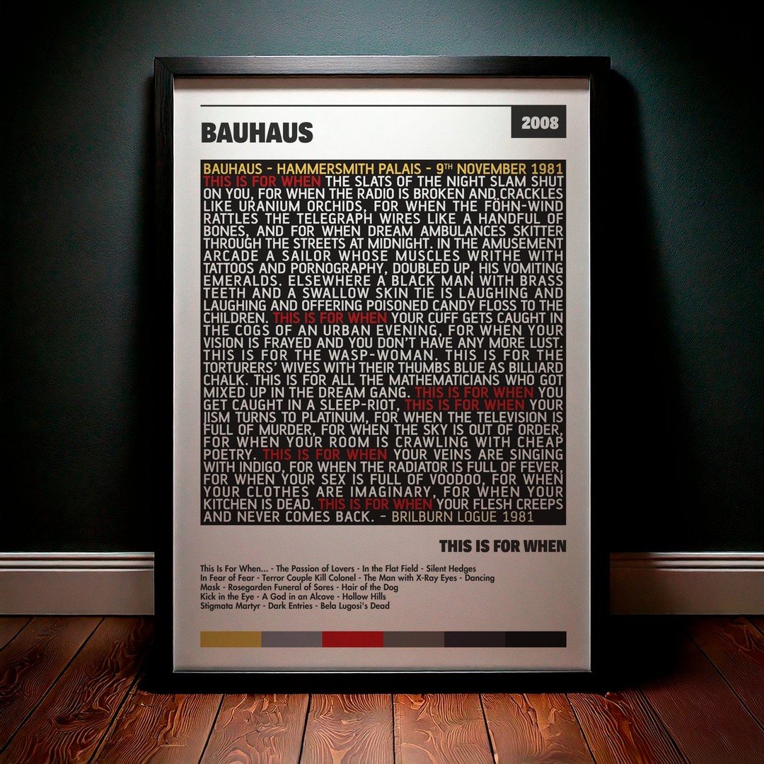 Cuadro Bauhaus - This Is For When