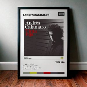 Cuadro Andrés Calamaro - Tinta roja