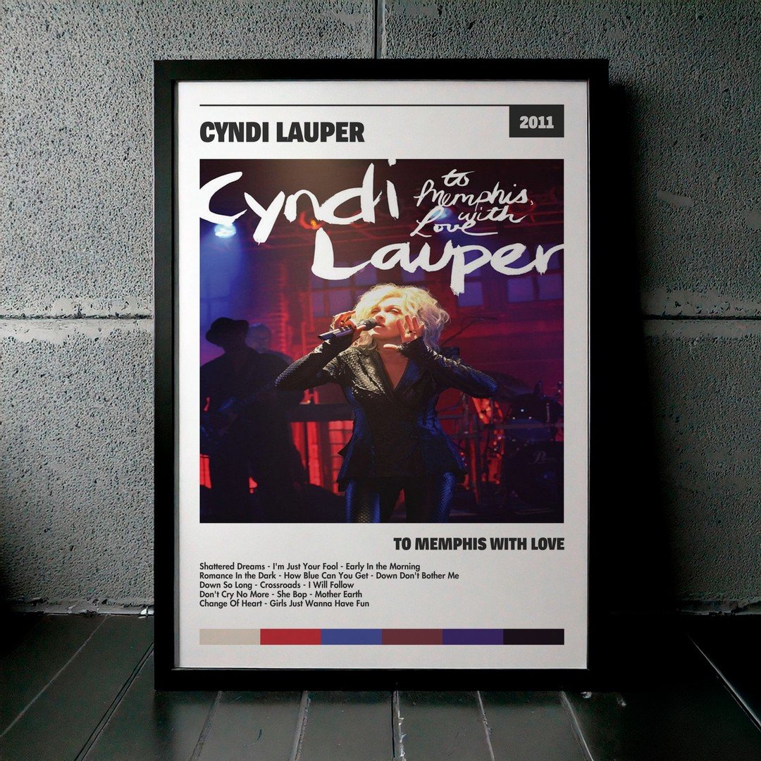 Cuadro Cyndi Lauper - To Memphis With Love