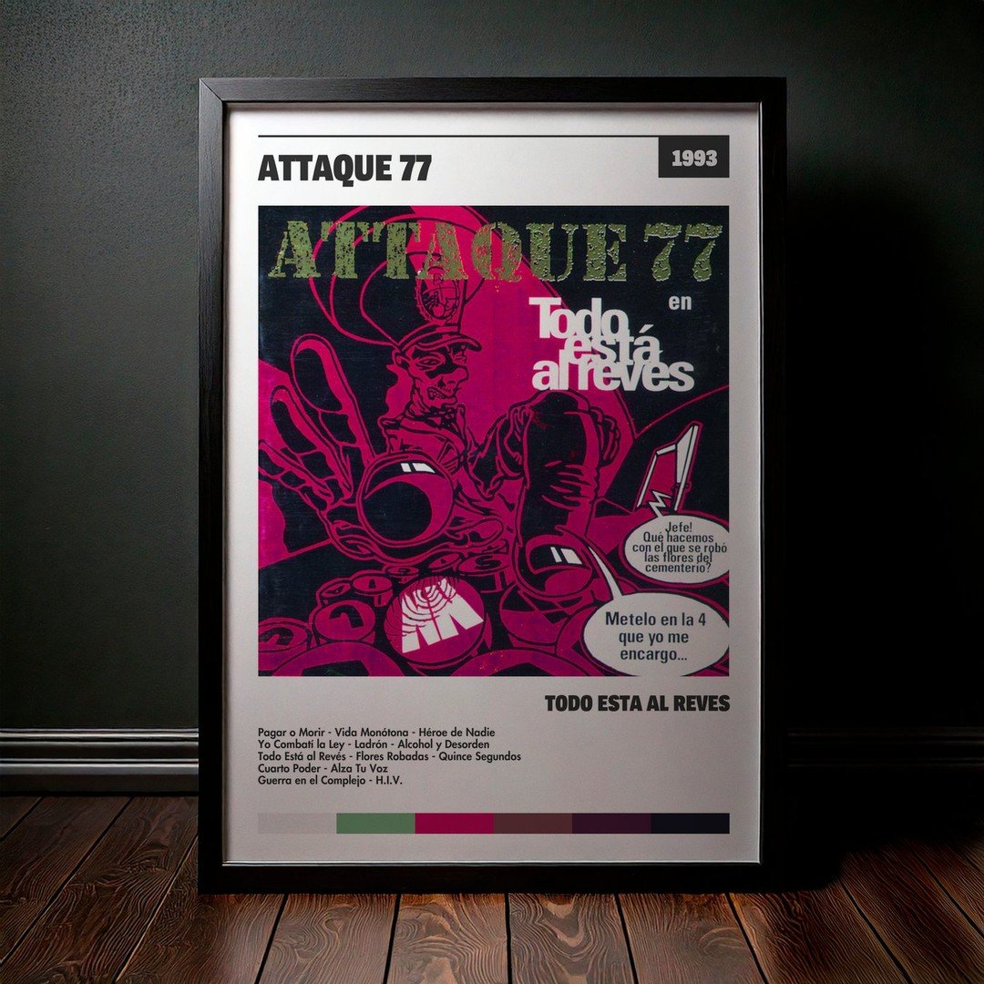 Cuadro Attaque 77 - Todo Está al Revés