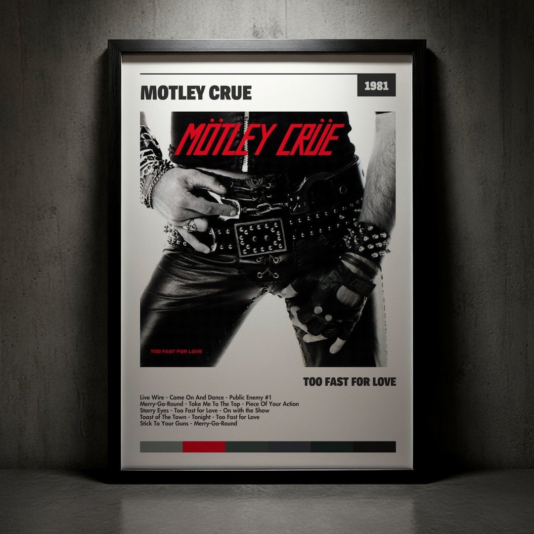 Cuadro Mötley Crüe - Too Fast For Love