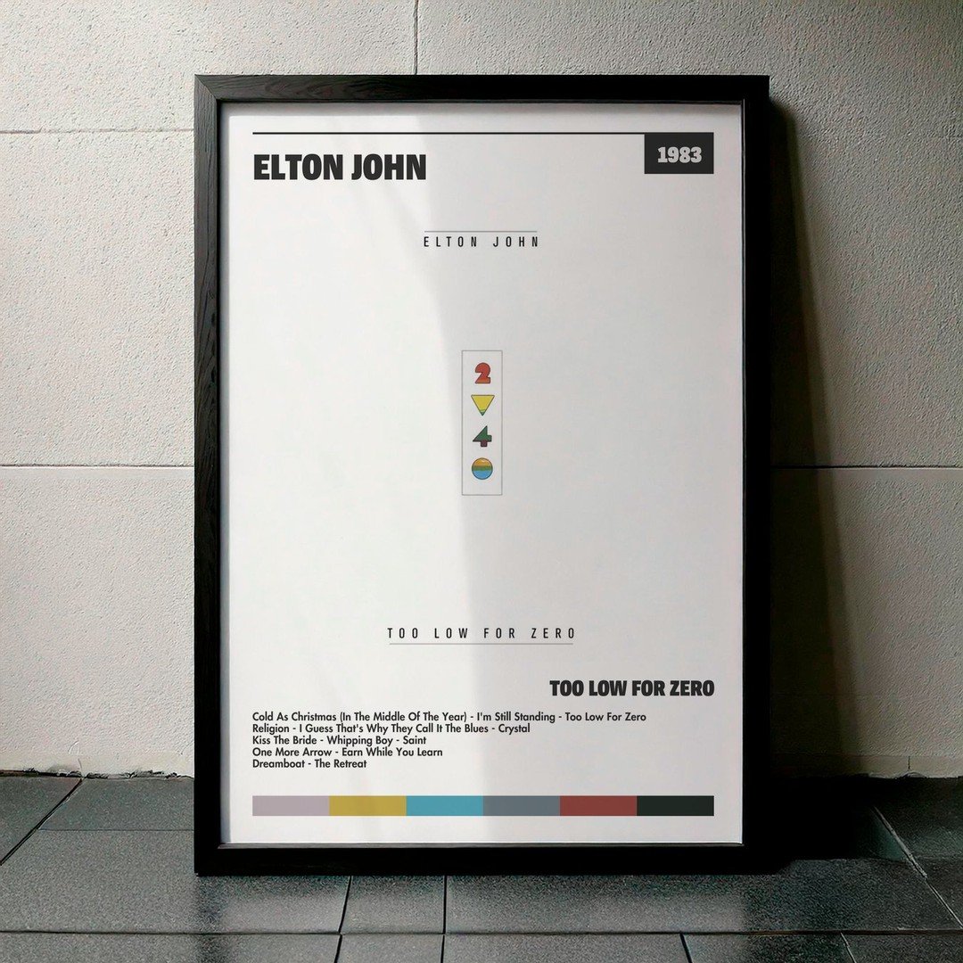 Cuadro Elton John - Too Low For Zero