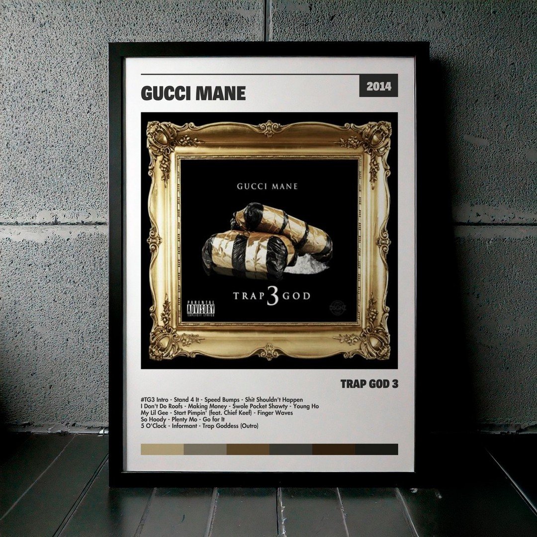 Cuadro Gucci Mane - Trap God 3