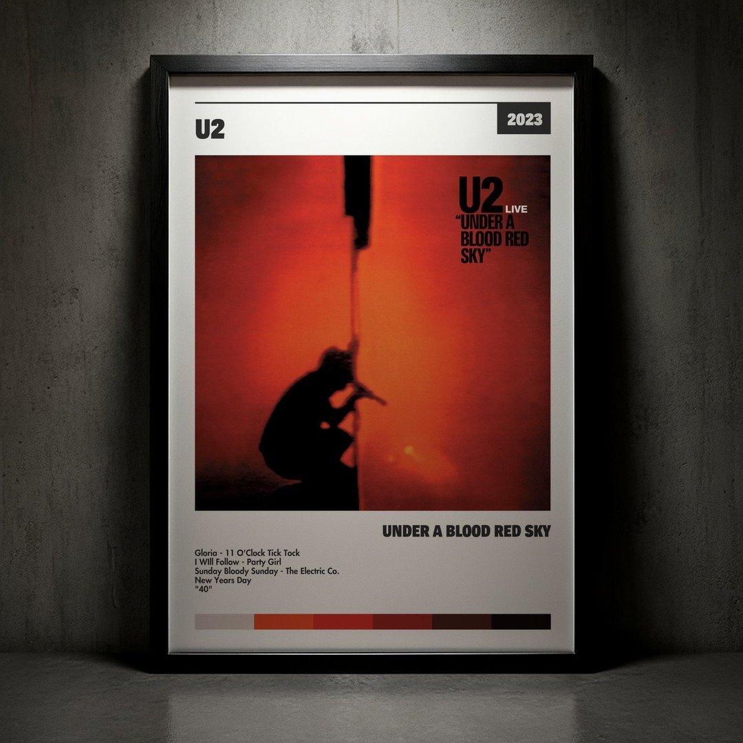 Cuadro U2 - Under A Blood Red Sky