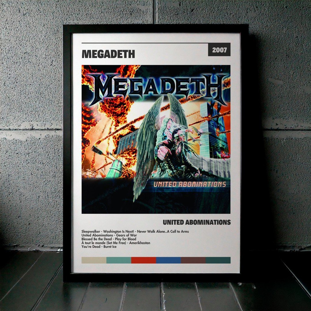 Cuadro Megadeth - United Abominations