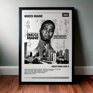 Cuadro Gucci Mane - Views from Zone 6