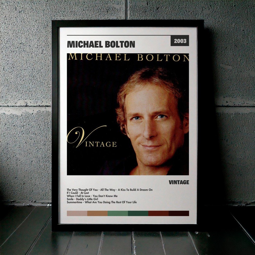 Cuadro Michael Bolton - Vintage