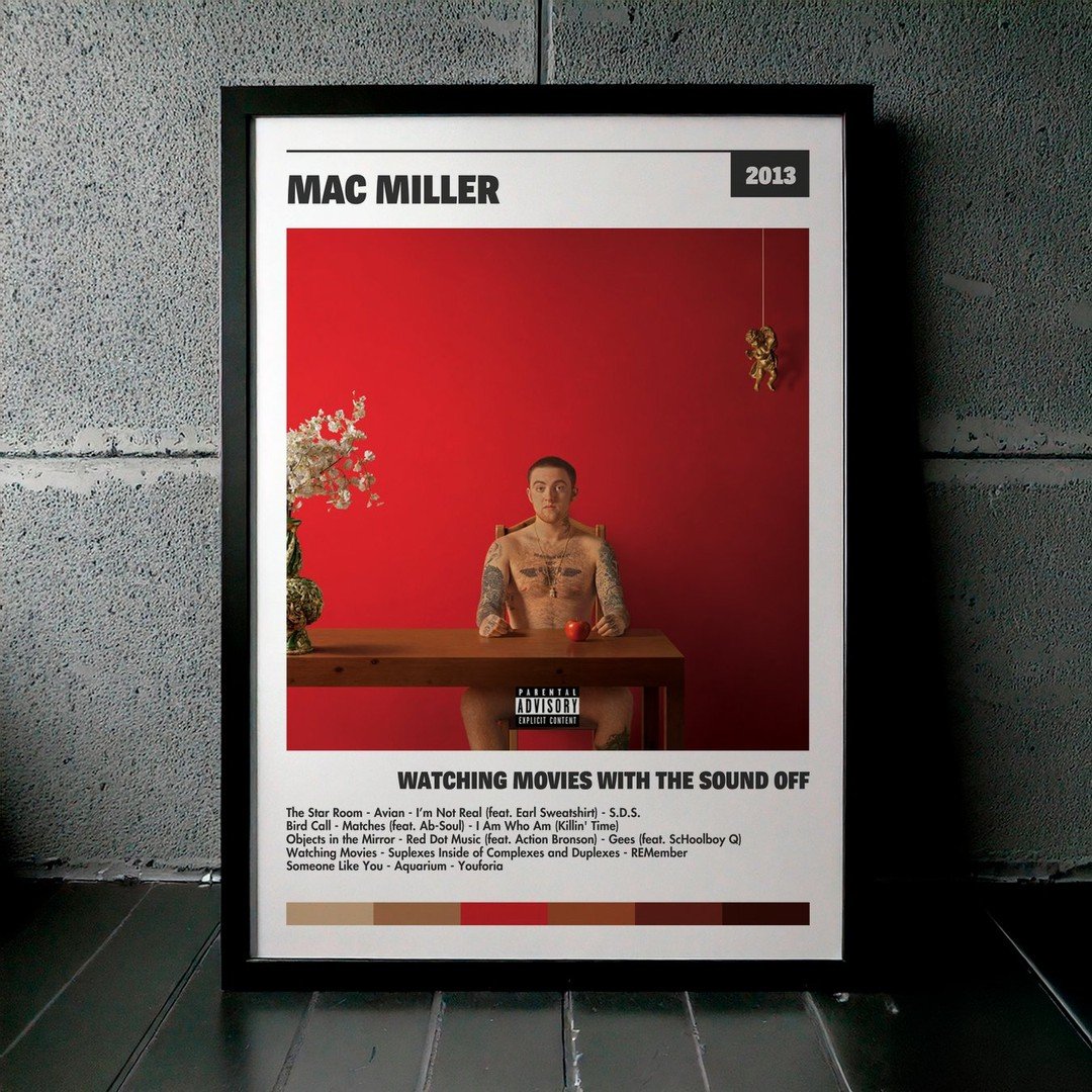 Cuadro Mac Miller - Watching Movies with the Sound Off