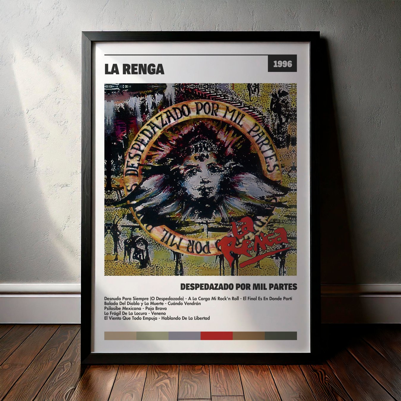Cuadro La Renga – Despedazado Por Mil Partes