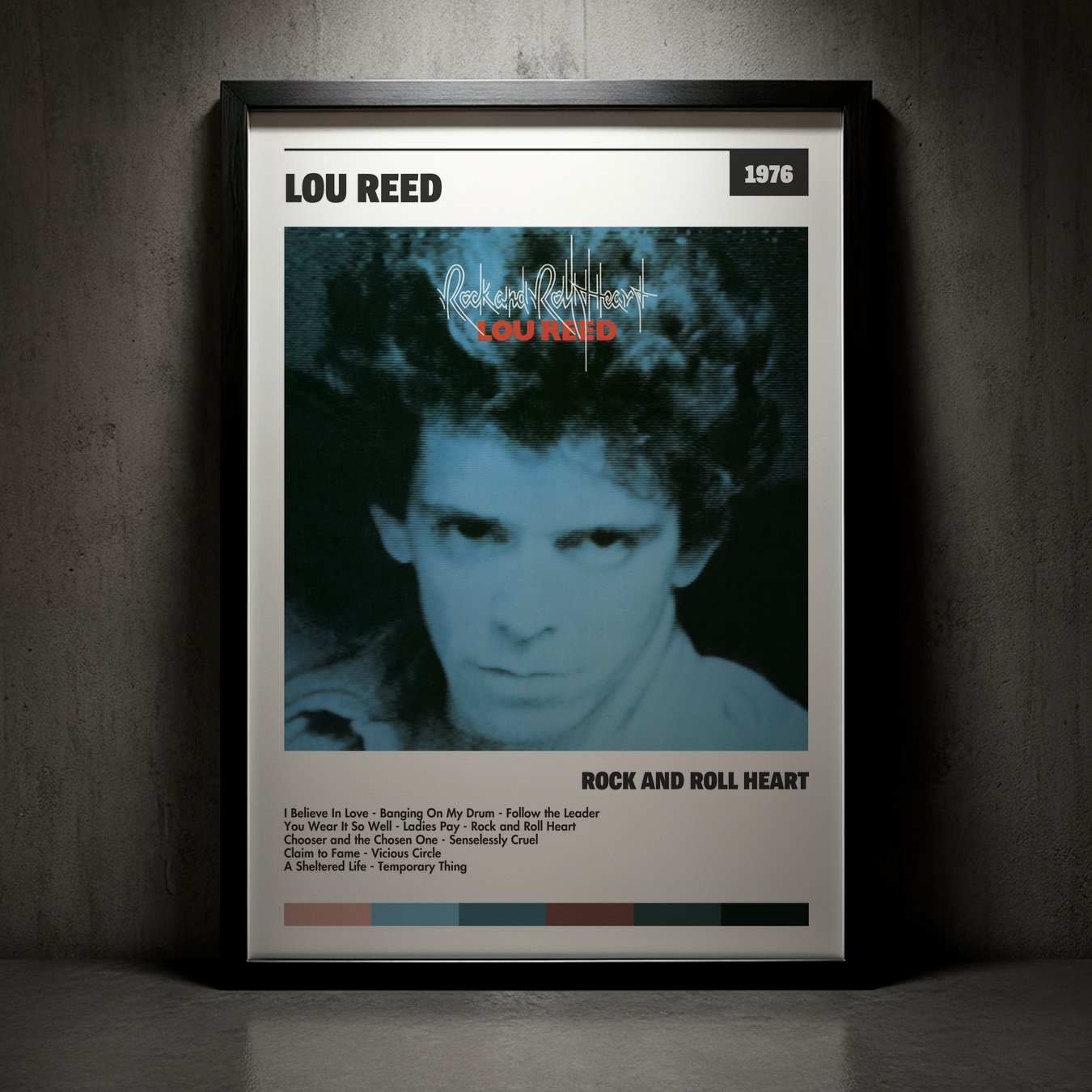 Cuadro Lou Reed – Rock And Roll Heart