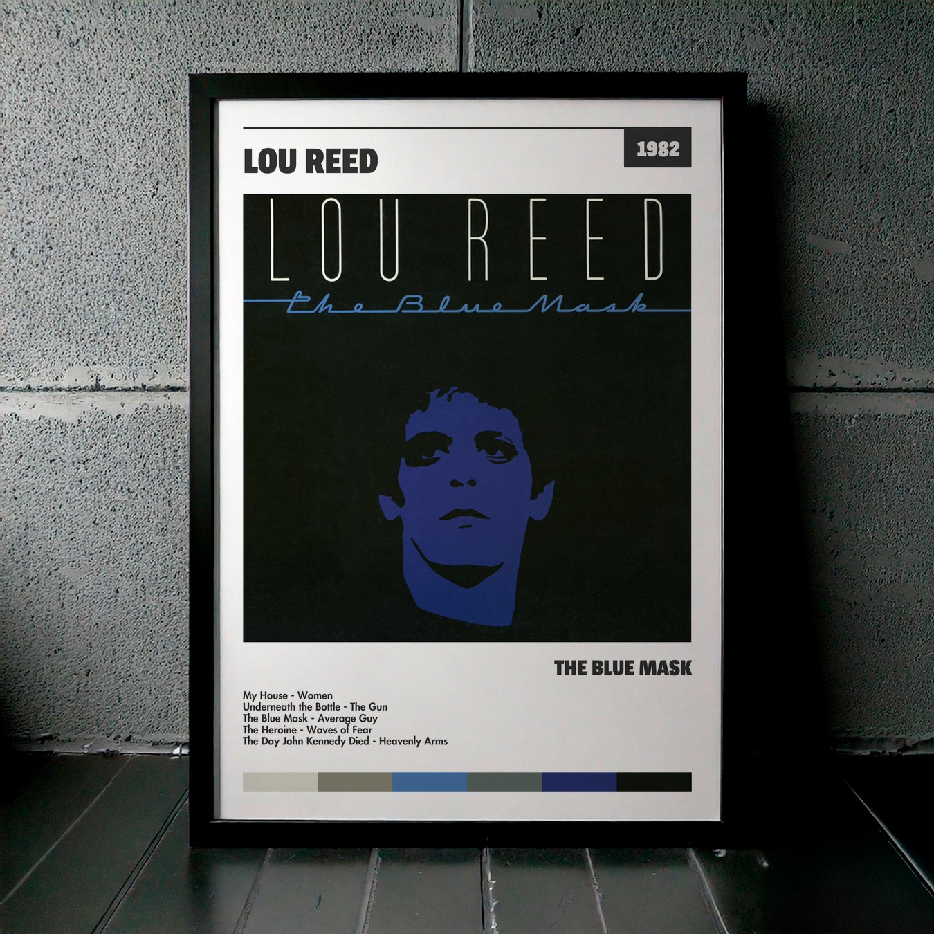 Cuadro Lou Reed – The Blue Mask