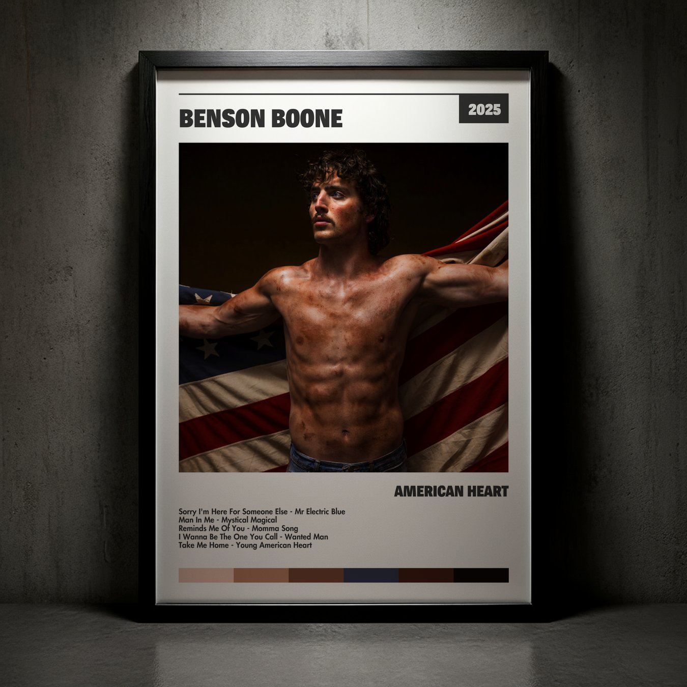 Cuadro Benson Boone – American Heart