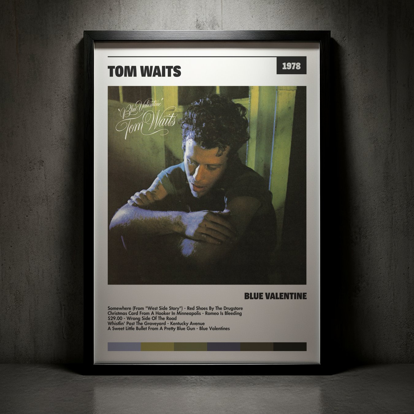 Cuadro Tom Waits – Blue Valentine