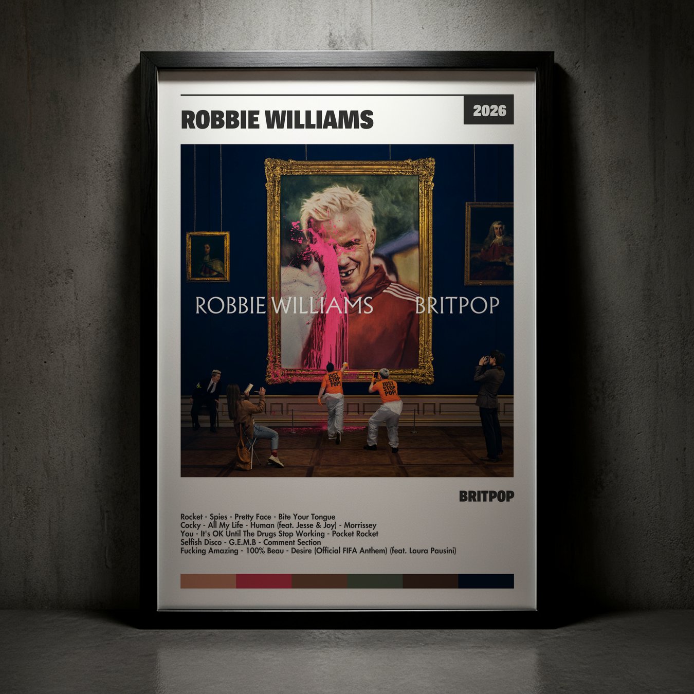 Cuadro Robbie Williams – BRITPOP