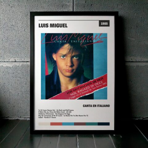 Cuadro Luis Miguel – Canta En Italiano