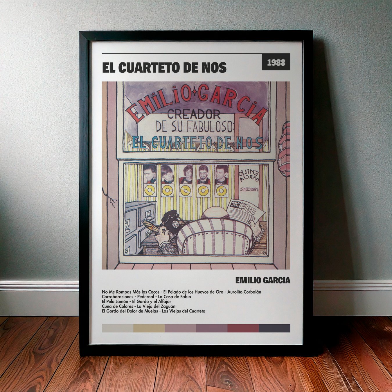Cuadro El Cuarteto De Nos – Emilio García