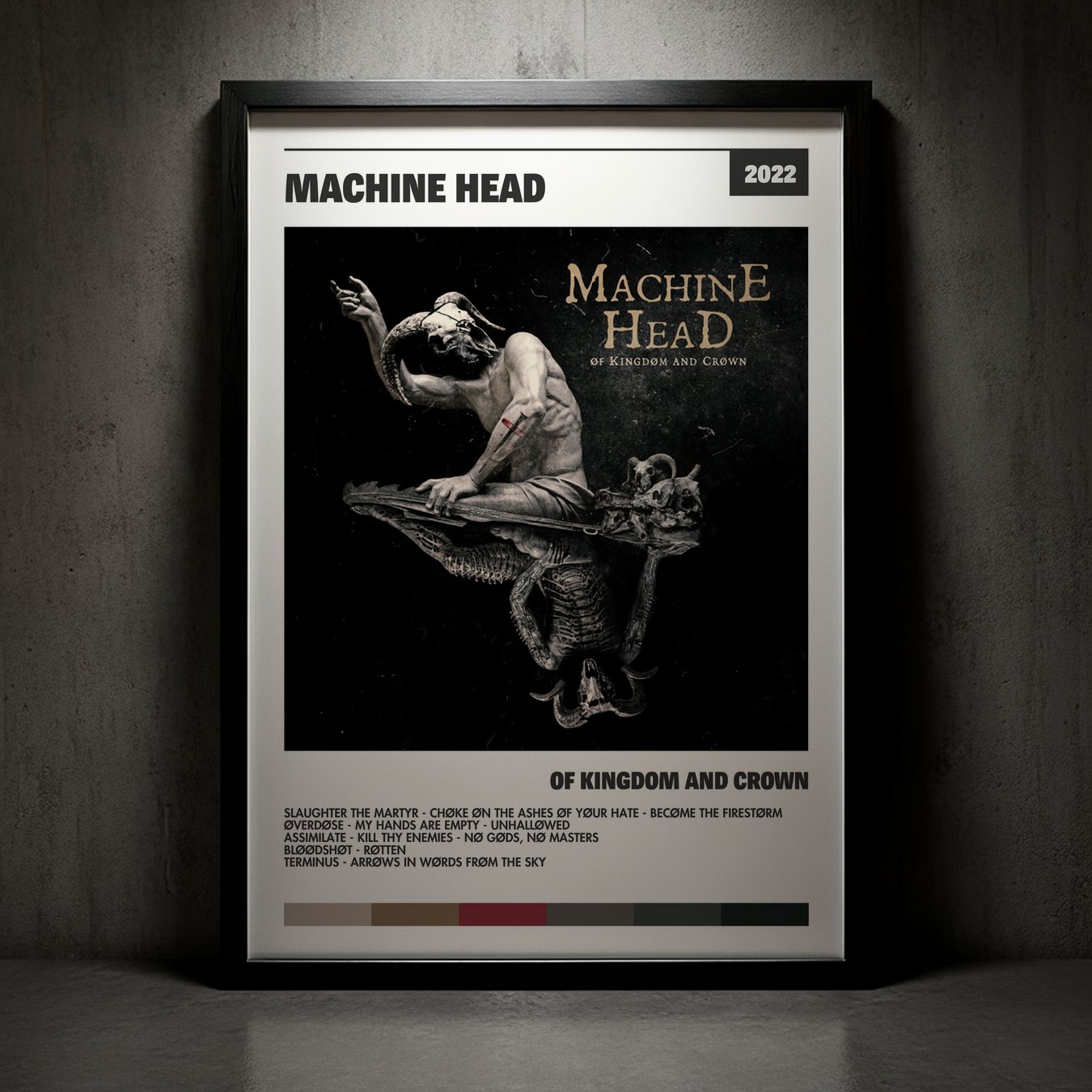 Cuadro Machine Head – ØF KINGDØM AND CRØWN