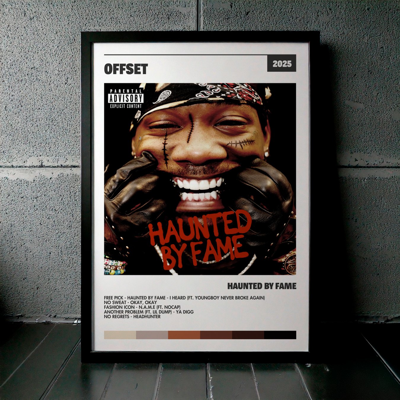 Cuadro Offset – HAUNTED BY FAME