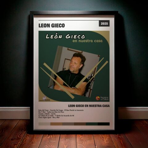 Cuadro León Gieco – León Gieco En Nuestra Casa