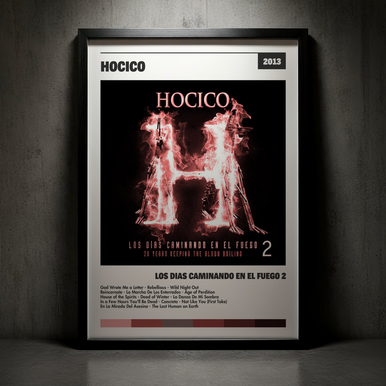 Cuadro Hocico – Los Días Caminando en el Fuego 2