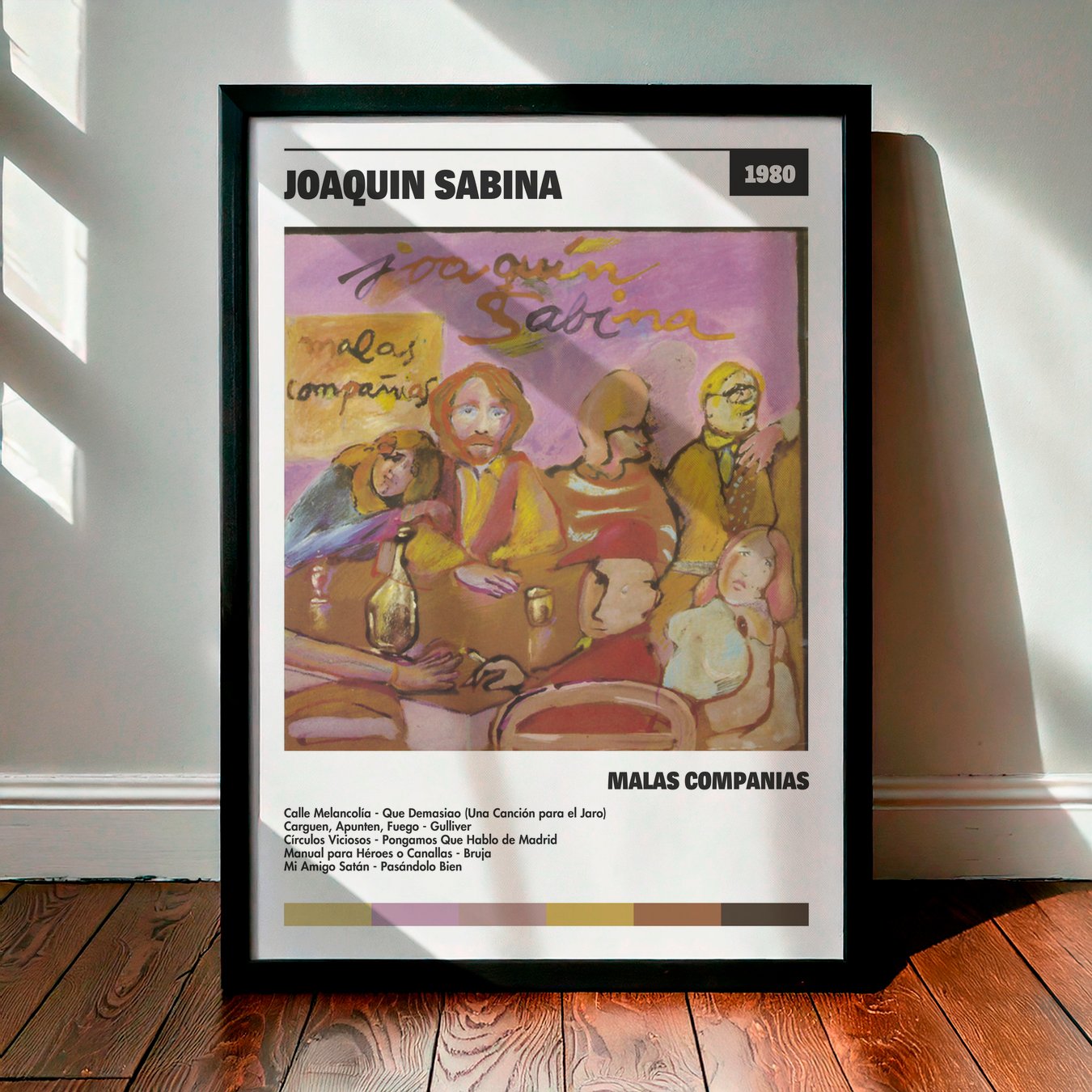 Cuadro Joaquín Sabina – Malas Compañías
