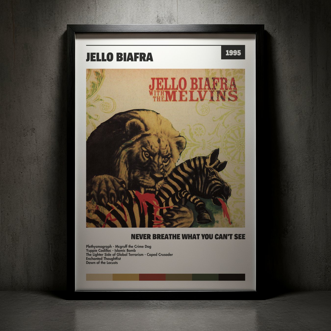 Cuadro Jello Biafra – Never Breathe What You Can't See