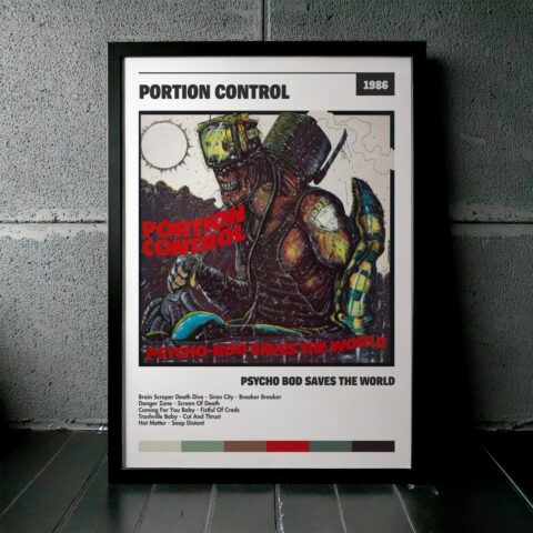 Cuadro Portion Control – Psycho Bod Saves The World