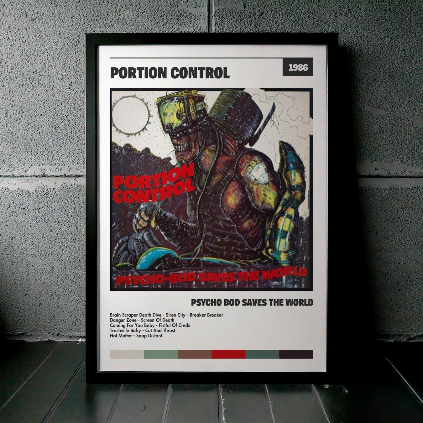 Cuadro Portion Control – Psycho Bod Saves The World