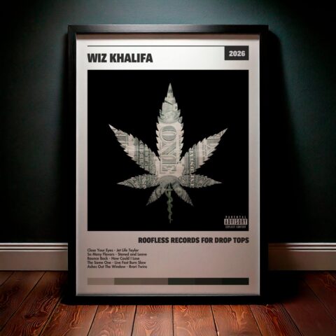 Cuadro Wiz Khalifa – Roofless Records For Drop Tops
