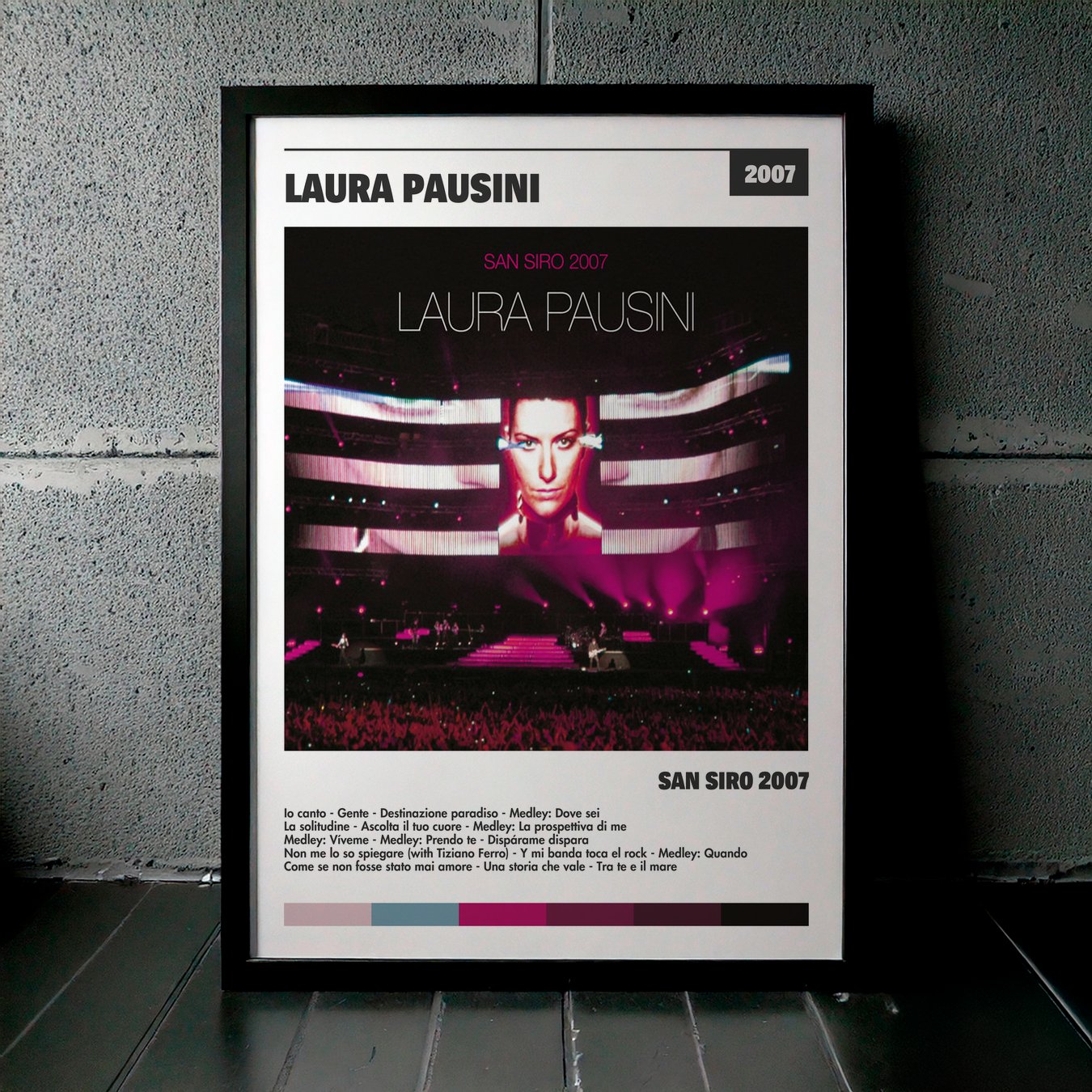 Cuadro Laura Pausini – San Siro 2007
