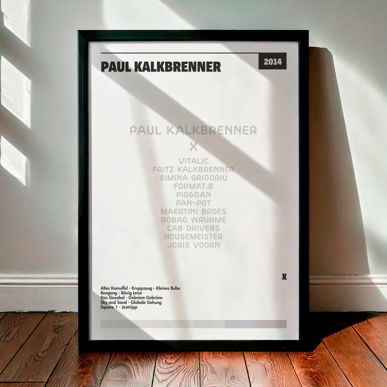 Cuadro Paul Kalkbrenner – X