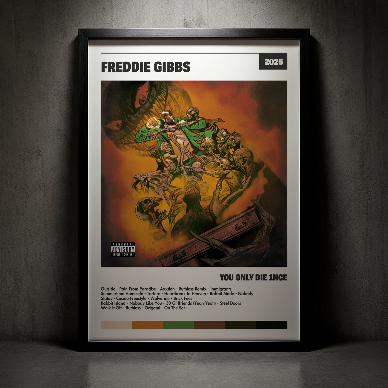 Cuadro Freddie Gibbs – You Only Die 1nce